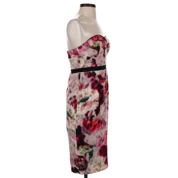 🥀 Anthropologie, Moulinette Soeurs, Hedgerow Haze Strapless Sheath Midi Dress - Picture 11 of 16